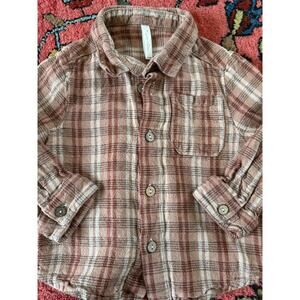 RYLEE + CRU Baby 18-24 m Long sleeve Toddler Buttondown Shirt Plaid Fall
